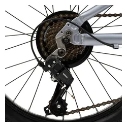 Rower dziecięcy HUFFY Literide Junior 20 cali dla chłopca Srebrno-turkusowy