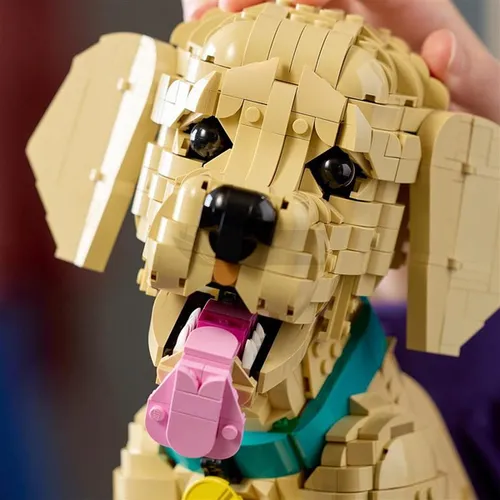 LEGO ICONS 11384 SZCZENIAK GOLDEN RETRIEVER, zestaw klocków WIELKANOC