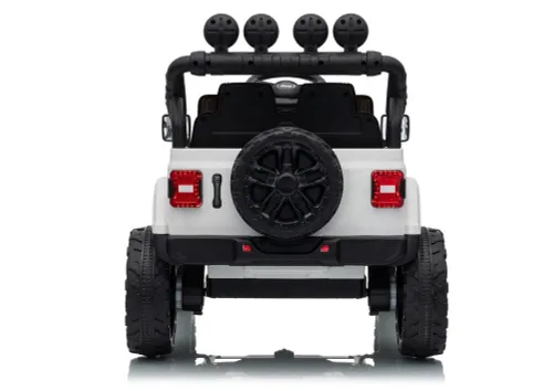 Auto Na Akumulator Jeep Rubicon 2X200W 24V Eva Skóra LED Pilot Radio MP3