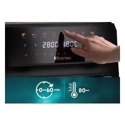 Air Fryer Frytkownica beztłuszczowa HISENSE HAF2700DCD 11l z podwójnym koszem 8 automatycznych programów