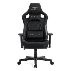 Fotel GAMVIS Elite 2.0 XL Basic Czarny (złote elementy)