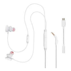 Słuchawki JBL Quantum 50C Douszne, Dźwięk przestrzenny Biały