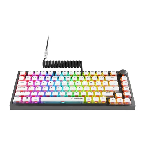 Klawiatura gamingowa Rampage Zenith Pro 8000Hz przewodowa magnetyczna podświetlana czarna