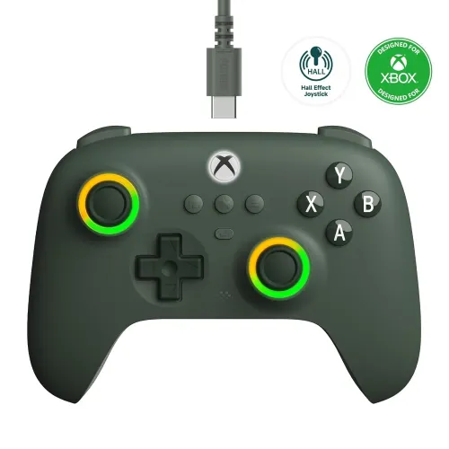 Pad 8BitDo Ultimate C Wired do PC, Xbox Przewodowy Zielony