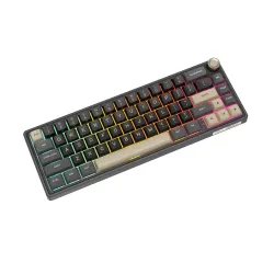 Klawiatura mechaniczna Royal Kludge RK-R65 Phantom Brown Switch Czarno-Szary