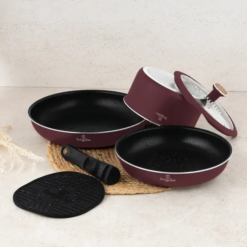 Zestaw patelni i garnków BERLINGER HAUS Leonardo Nordic BH-8418 (13 elementów)