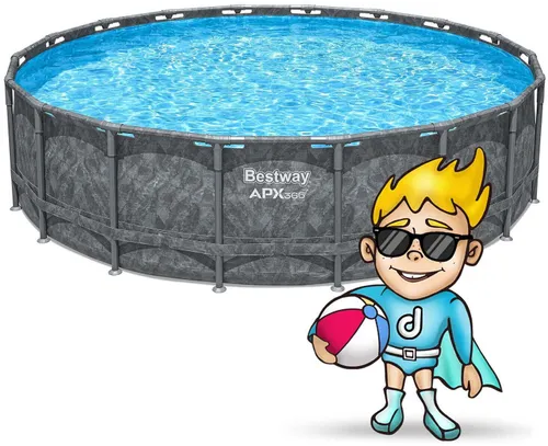 Basen stelażowy Bestway 561KC ogrodowy całoroczny 549x132cm APX zestaw 11w1