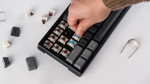 Klawiatura KEYCHRON K12-J3 Wireless Gateron G Pro Brown RGB Czarno-szary
