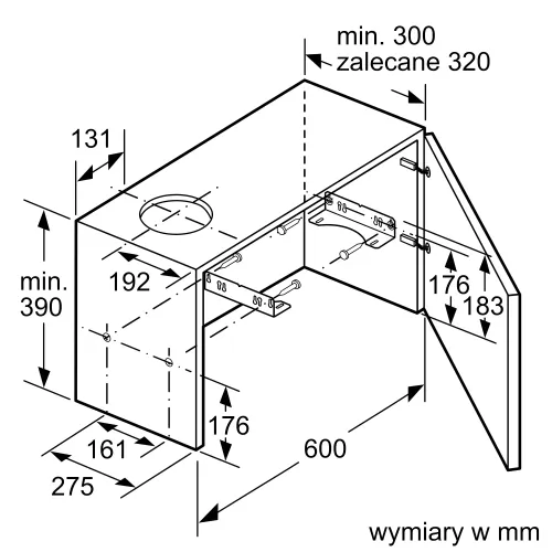 Okap Bosch DFM064W55 Srebrny