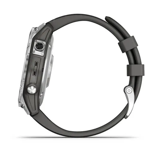 Smartwatch Garmin Fenix 7 srebrny z grafitowym paskiem (010-02540-01)