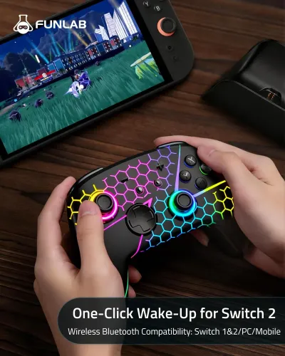 Adapter FUNLAB Firefly Pro Controller - Z do Nintendo Switch / Switch 2 Bezprzewodowy