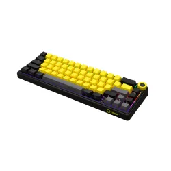 Klawiatura mechaniczna Lorgar KBP70MW Toxic Purple Czarno-żółty