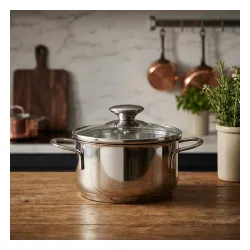 KUCHENPROFI Mini 0,65 l - garnek ze stali nierdzewnej z pokrywką