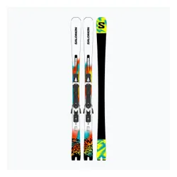 Narty zjazdowe Salomon E Addikt Pro 76 + wiązania MI12 GW white/turquoise/orange