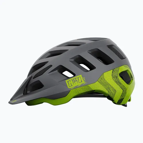 Kask rowerowy Giro Radix matte metallic black/ano lime