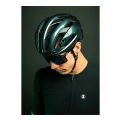 Kask rowerowy MET Trenta 3K Carbon MIPS hyper teal glossy - M
