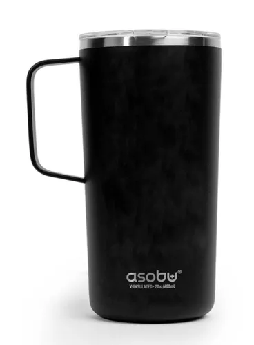 Kubek termiczny ceramiczny Asobu Tower 0,59 l - black