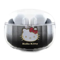 Słuchawki bezprzewodowe Hello Kitty True Wireless Kitty Head Logo Dokanałowe Bluetooth 5.3 Czarny