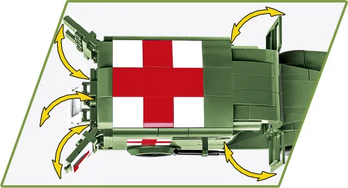 Конструктор COBI HC WWII 1942 Ambulance WC 54