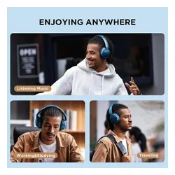 Беспроводные наушники 1MORE SonoFlow ANC Over-Ear Bluetooth 5.0-серебристый