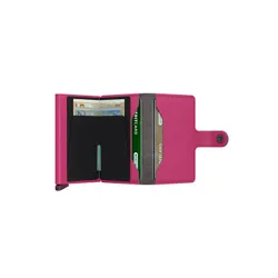 RFID Gizli Miniwallet Yard Toz Cep Cüzdanı-fuchsia