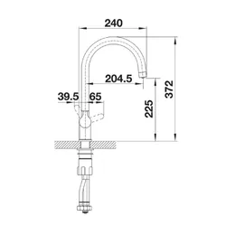 Bateria BLANCO Trima Satin 526695 Złoty