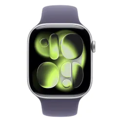 Apple Watch 11 GPS 42mm koperta z aluminium (srebrny) + pasek sportowy rozmiar M/L (mleczny fiolet)