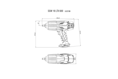 Klucz udarowy Metabo SSW 18 LTX 600 2x5.2Ah