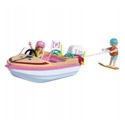 PLAYMOBIL x BARBIE 72122 Łódź przygodowa, zestaw dla dzieci +4 lata