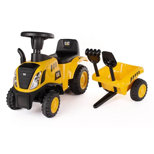 Jeździk Traktor z przyczepką Caterpillar CAT jeździdełko dla dziecka pojazd 12M+