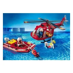 Playmobil City Набор фигурок 4428 Спасательный вертолет с понтоном
