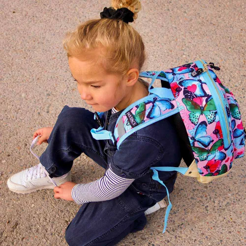 Rucsac pentru copii 3 + Pick & Pack Beautiful Butterfly S-navy