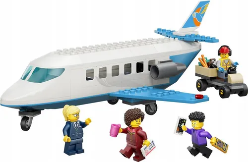LEGO City 60492 Samolot pasażerski, zestaw klocków 4+