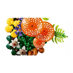 LEGO BOTANICALS 11505 GRZYBY LEŚNE, zestaw klocków +18 kwiaty rośliny