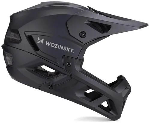Kask rowerowy WOZINSKY HT-58CL Czarny Full Face MTB (rozmiar L)
