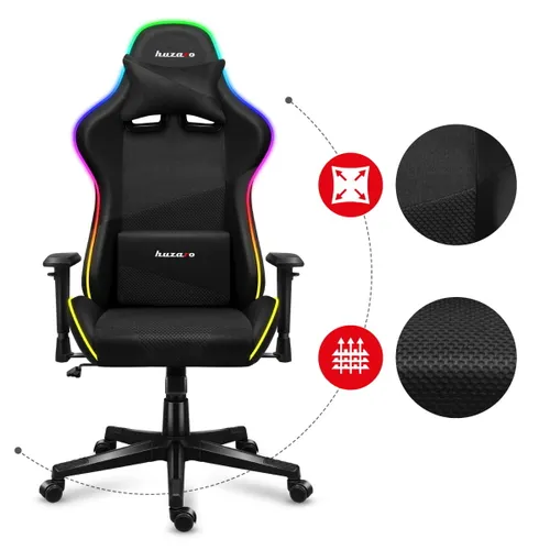 Fotel HUZARO Force 6.3 RGB Mesh