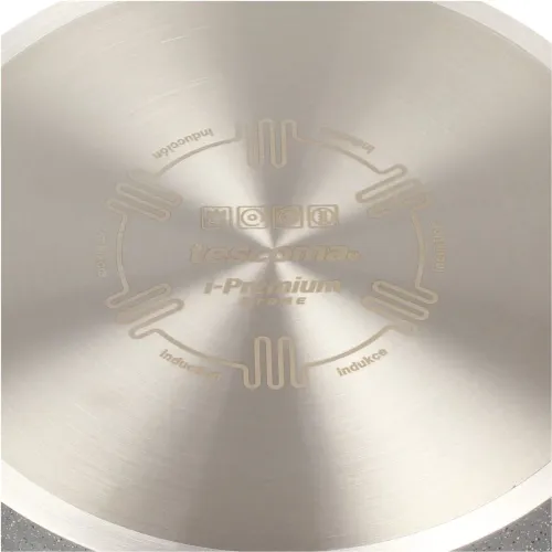 TESCOMA i-Premium Stone kwadrat 26 x 26 cm - patelnia grillowa mineralna nieprzywierająca