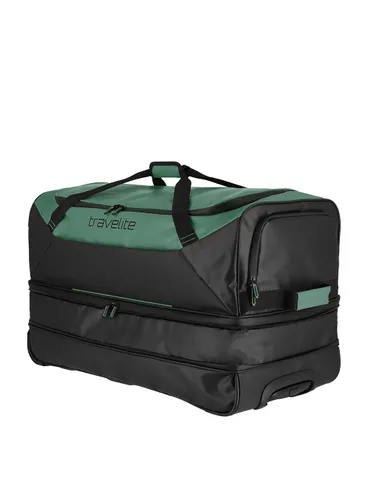 Расширяемая дорожная сумка Travelite Basics 70 cm-black / green