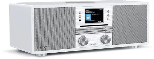 Radioodbiornik TechniSat DigitRadio 650 Radio FM DAB+ Internetowe Bluetooth Biało-srebrny