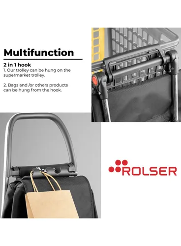Wózek na zakupy Rolser I-Max MF 2LRSG - denim