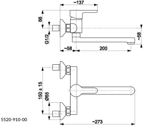 Bateria KFA ARMATURA Granat 5520-910-00 Chrom