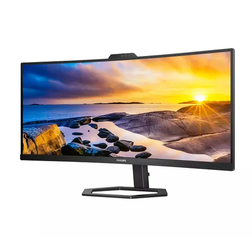 Monitor Philips 34E1C5600HE/00 z kamerą internetową Windows Hello 34" UWQHD VA 100Hz 4ms Zakrzywiony