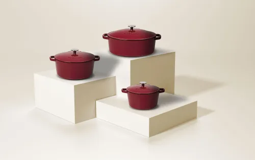 Brytfanna Gerlach Natur Iron Indukcja Żeliwo 5,5l Bordowy