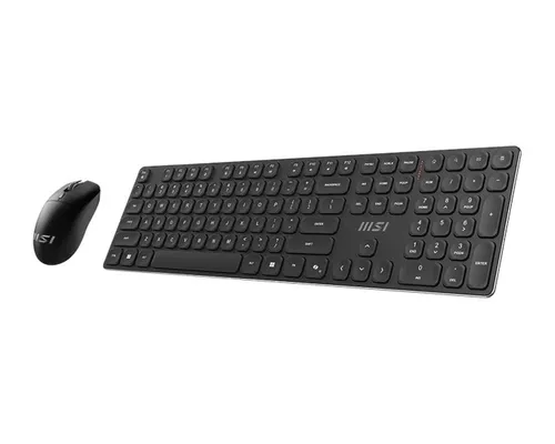 Zestaw klawiatura i mysz MSI Forge K210 Combo bezprzewodowa czarna