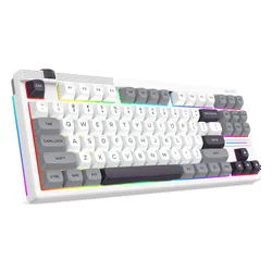 Klawiatura REDRAGON Otiim Pro K729WGB RGB Hot Swap Bullet QL Switch Biało-szary