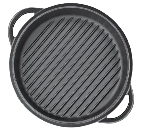 KUCHENPROFI Bbq 5 l - garnek żeliwny z patelnią grillową