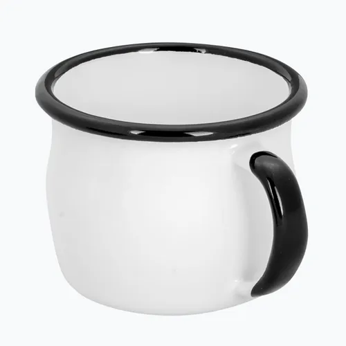 Kubek turystyczny Alpinus Emaliowany Ryś biały