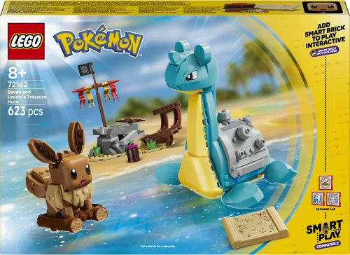 LEGO 72162 Pokémon SMART Play Eevee i Lapras — poszukiwanie skarbów