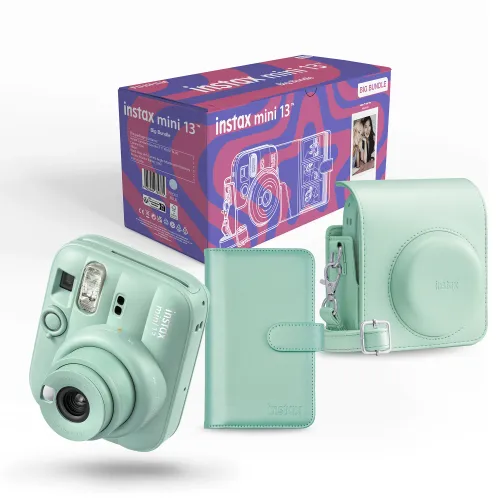 Aparat Fujifilm Instax MINI 13 + Etui + Album Zielony