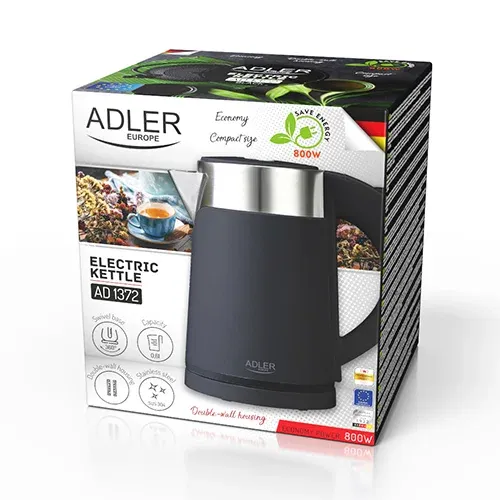 ADLER AD 1372 0,6 l - czajnik elektryczny bezprzewodowy plastikowy